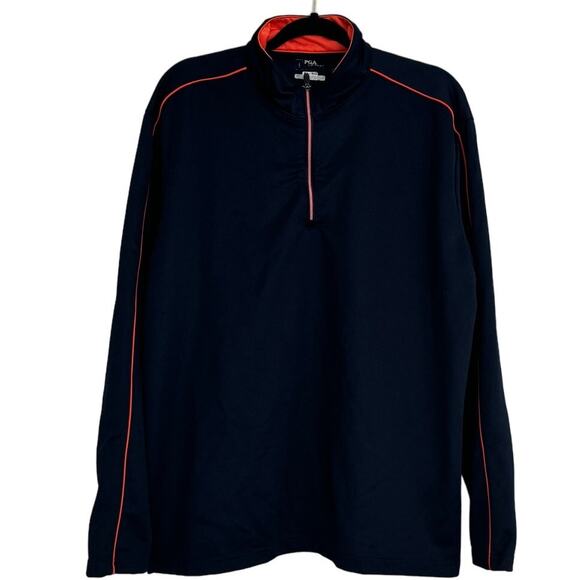 PGA Tour Navy Track Jacket 1/4 Zip Pull Over Size XL - Picture 1 of 5